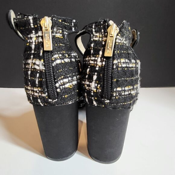 Unisa Black, White & Gold High Heeled Shoes - Picture 6 of 9